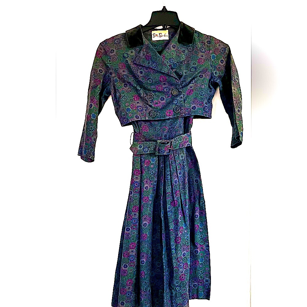 1950s Betty Barclay Vintage Two-Piece Dress